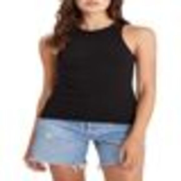 Sanctuary Ribbed Tank Top In Black - XL - Picture 3 of 3